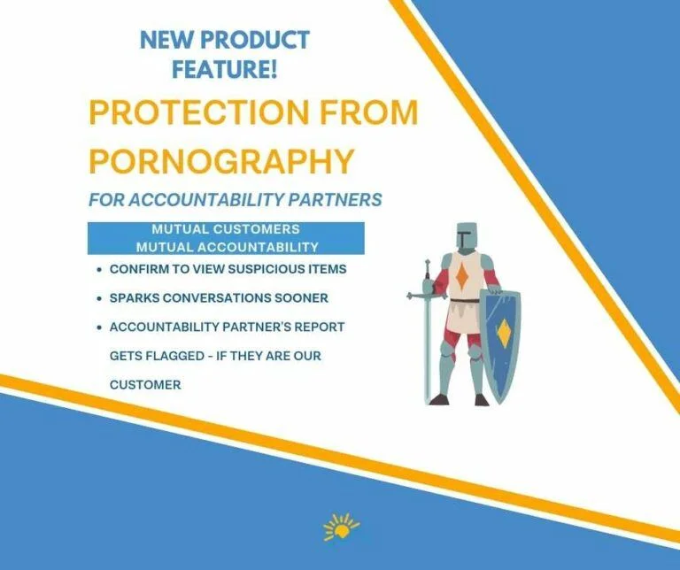 Product Feature Announcement with Knight emblem Protection for Accountability Partners