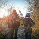 Couple hiking in the fall - intimacy without sex